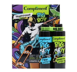 Подарочный набор Compliment Big Boy Шампунь для волос 200 мл и гель для душа 200 мл