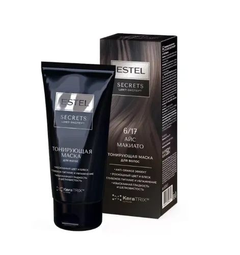 Тонирующая маска для волос Estel Secrets Цвет-Эксперт тон 6/17 айс макиато 150 мл – 1