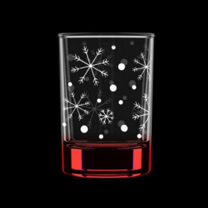 Набор стопок Eva Glass Снегопад красный 6 шт 50 мл