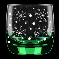 Набор стаканов Eva Glass Снегопад зеленый 6 шт 300 мл