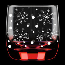 Набор стаканов Eva Glass Снегопад красный 6 шт 300 мл