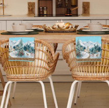 Набор полотенец Vse Doma вафельные Лес чудес 50*70 см 2 шт