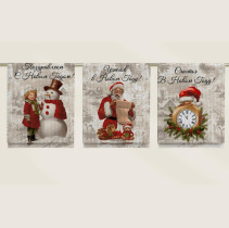 Набор полотенец Vse Doma вафельные Праздничная открытка 45*60 см 3 шт 