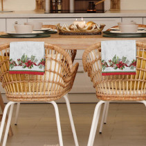 Набор полотенец Vse Doma вафельные Рождественское утро 50*70 см 2 шт