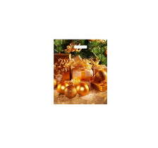 Интерпак Золотые шары 45*38 см