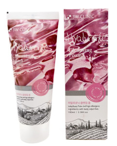 Пенка для умывания 3W Clinic Hyaluronic с гиалуроновой кислотой 100 мл