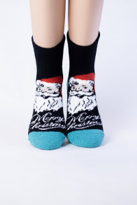 Носки Hobby Line мужские Дед Мороз махра-пенка размер 39-44