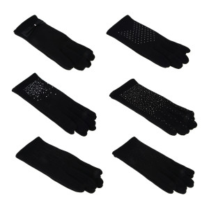 Перчатки Galante женские контактные со стразами цвет в ассортименте размер 18-20 - 1