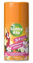 Сменный баллон для автоматического освежителя воздуха Sunny Day Цветочная сиеста 250 мл