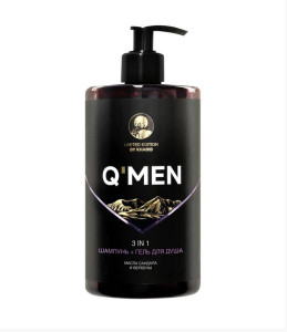 Шампунь для волос Q'Men 3в1 640 мл