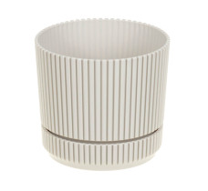 Кашпо Стрип кремовый d-140 мм