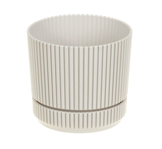 Кашпо Стрип кремовый d-140 мм