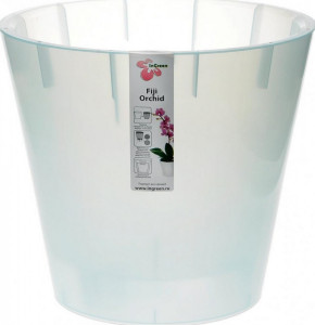 Горшок для орхидеи InGreen London Orchid белый перламутовый d-160 мм