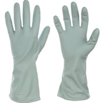 Перчатки хозяйственные Vetta прочные серо-голубые L