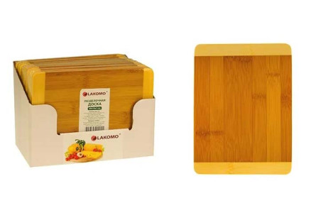 Доска разделочная Lakomo бамбук HS-0001 20х15х1 см