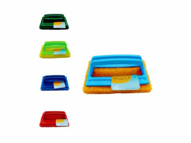 Губка для посуды Multico абразивная с ручкой 15х9 см