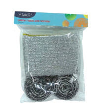 Губки для посуды Multico набор поролон/нержавеющий металл 4 шт