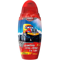 Шампунь для волос Гонки гель и пена 3в1 детский 650 мл