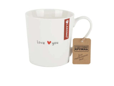 Кружка Lakomo Simple love Love you белый 370 мл