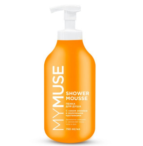 Гель для душа MY MUSE с соком ананаса и молочными протеинами гель-пенка 750 мл