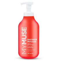 Гель для душа MY MUSE с маслом макадамии и экстрактом черного перца гель-пенка 750 мл