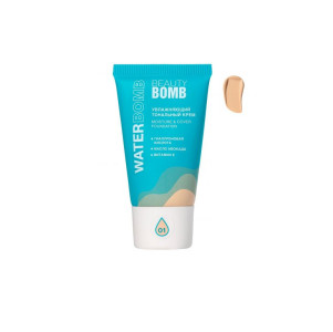 Тональный крем BEAUTY BOMB Waterbomb увлажняющий для лица с гиалуроновой кислотой и витамином E тон 01 Светло-бежевый
