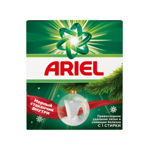 Стиральный порошок Ariel Горный родник Автомат 3 кг мерный стаканчик в подарок - 1