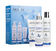 Набор ARAVIA Prof Aqua Splash для ухода за кожей лица Крем для лица 50мл, Гель для умывания 200мл, Тоник увлажняющий 200мл