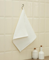 Полотенце вафельное Fine Line махровое цвет Кремовый 40*55 см