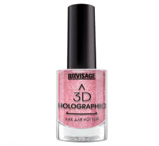 Лак для ногтей Lux Visage 3D Holographic с голографическим сиянием тон 717 Бежево-розовый коралл 11 мл