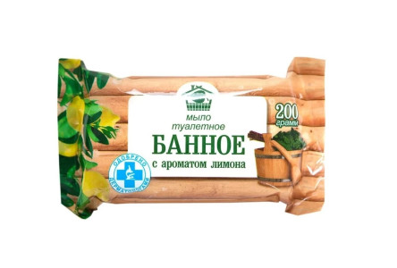 Мыло туалетное Меридиан Банное Аромат лимона 200 гр