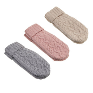 Варежки Galante женские вязаные цвет в ассортименте размер 18-20 - 1