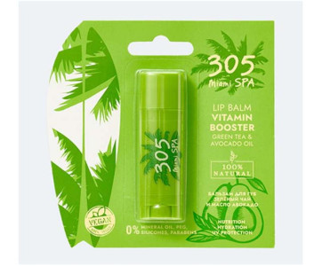 Бальзам для губ 305 By Miami Зеленый чай и Масло Авокадо 4.9 гр - 1