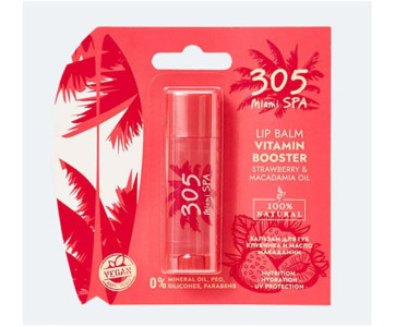 Бальзам для губ 305 By Miami Клубника и Масло Макадами 4.9 гр - 1