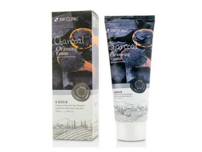 Пенка для умывания 3W Clinic Charcoal с углем 100 мл
