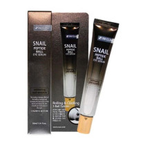 Сыворотка для век 3W Clinic Snail Peptide роллер с муцином улитки и пептидами 30 мл