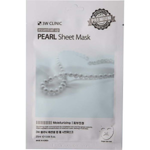 Маска для лица 3W Clinic Essential Up Pearl Тканевая с жемчугом 25 мл