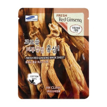 Маска для лица 3W Clinic Fresh Red Ginseng Тканевая с красным женьшенем 23 гр