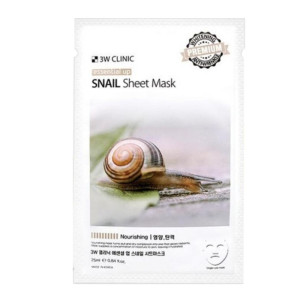Маска для лица 3W Clinic Essential Up Snail Тканевая с муцином улитки 25 мл