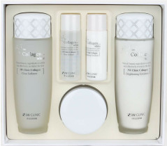 Подарочный набор 3W Clinic средств для лица осветляющих с коллагеном