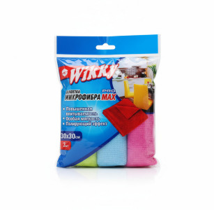 Салфетки для уборки Wikky микрофибра 30*30 см 3 шт