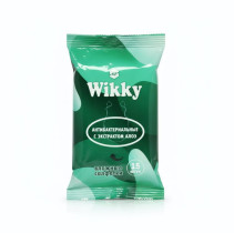 Салфетки влажные Wikky детские антибактериальные с экстрактом алоэ  15 шт