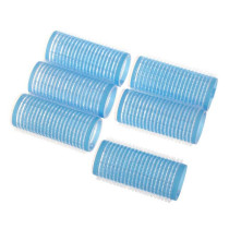 Бигуди-липучки голубой d-2.5см 6 шт