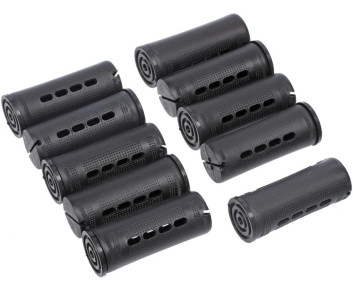 Бигуди Volna коклюшки с фиксирующими резинками черный d-3см 10 шт