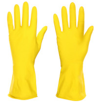 Перчатки хозяйственные Vetta латексные желтые  L