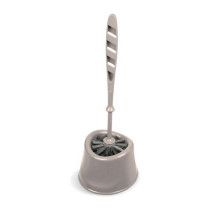 Ерш для туалета с подставкой пластик коричнево-серый