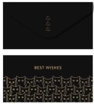 Конверт для денег Meshu Best wishes 85*164 мм