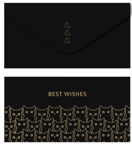Конверт для денег Meshu Best wishes 85*164 мм