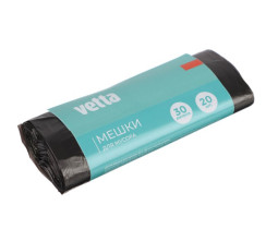Мешки для мусора Vetta эконом, рулон 30 л 20 шт