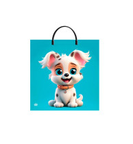 Пакет подарочный Миленд Щенячий восторг 36*37*9 см 100 мк 